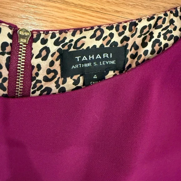 Tahari Magenta Dress, Size 4 - Picture 2 of 4